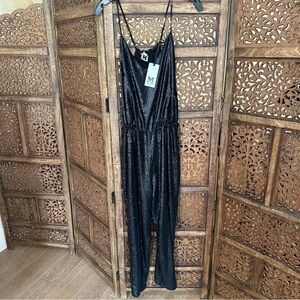 NWT M Missoni Black Sequin Jumpsuit reg $755